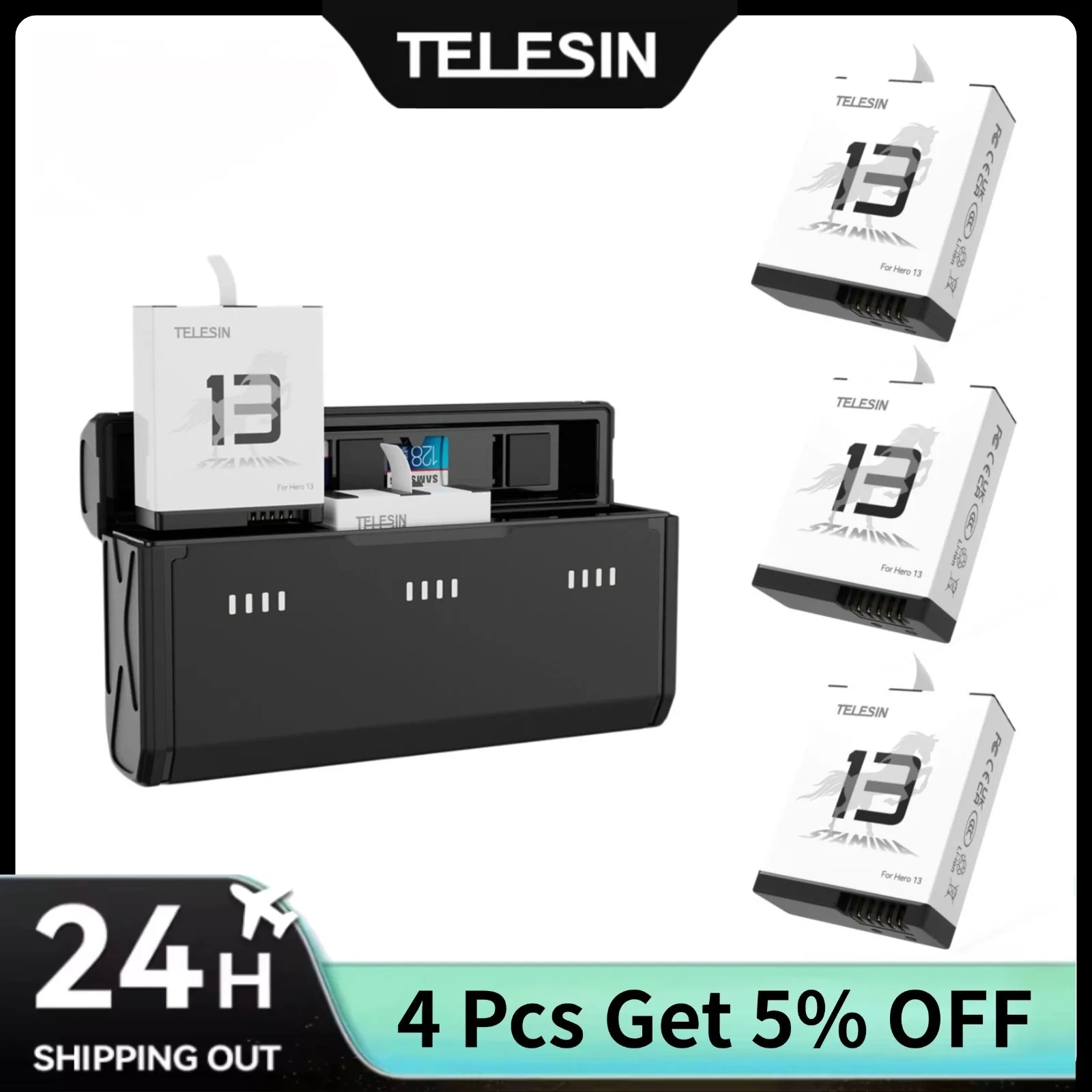 TELESIN Taşınabilir Hızlı Şarj - Gopro Action Camera Hero 11 Black incelemesi ve fiyatı