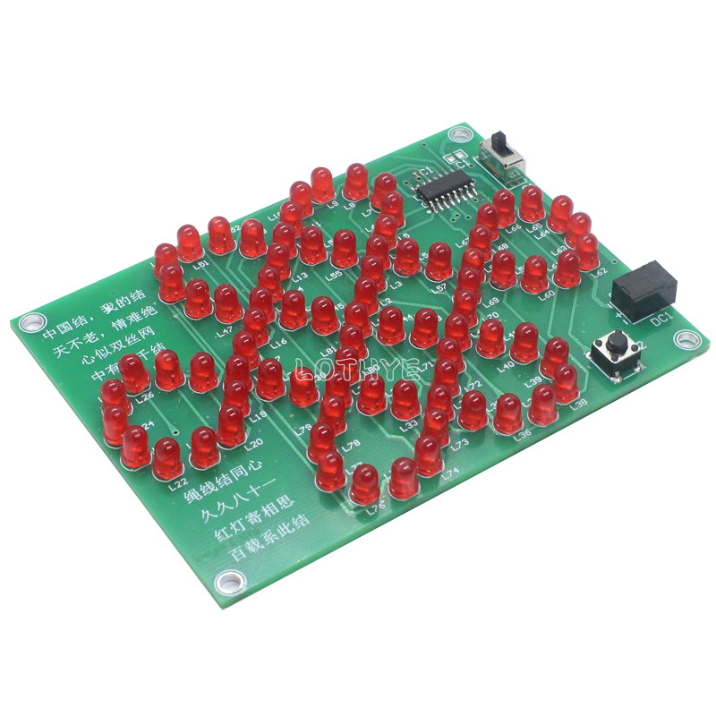 Led Akan Işık Çin Düğüm DIY El - Electronics Repair School incelemesi ve fiyatı
